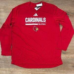Adidas Red Cardinals Volleyball Long Sleeve Shirt